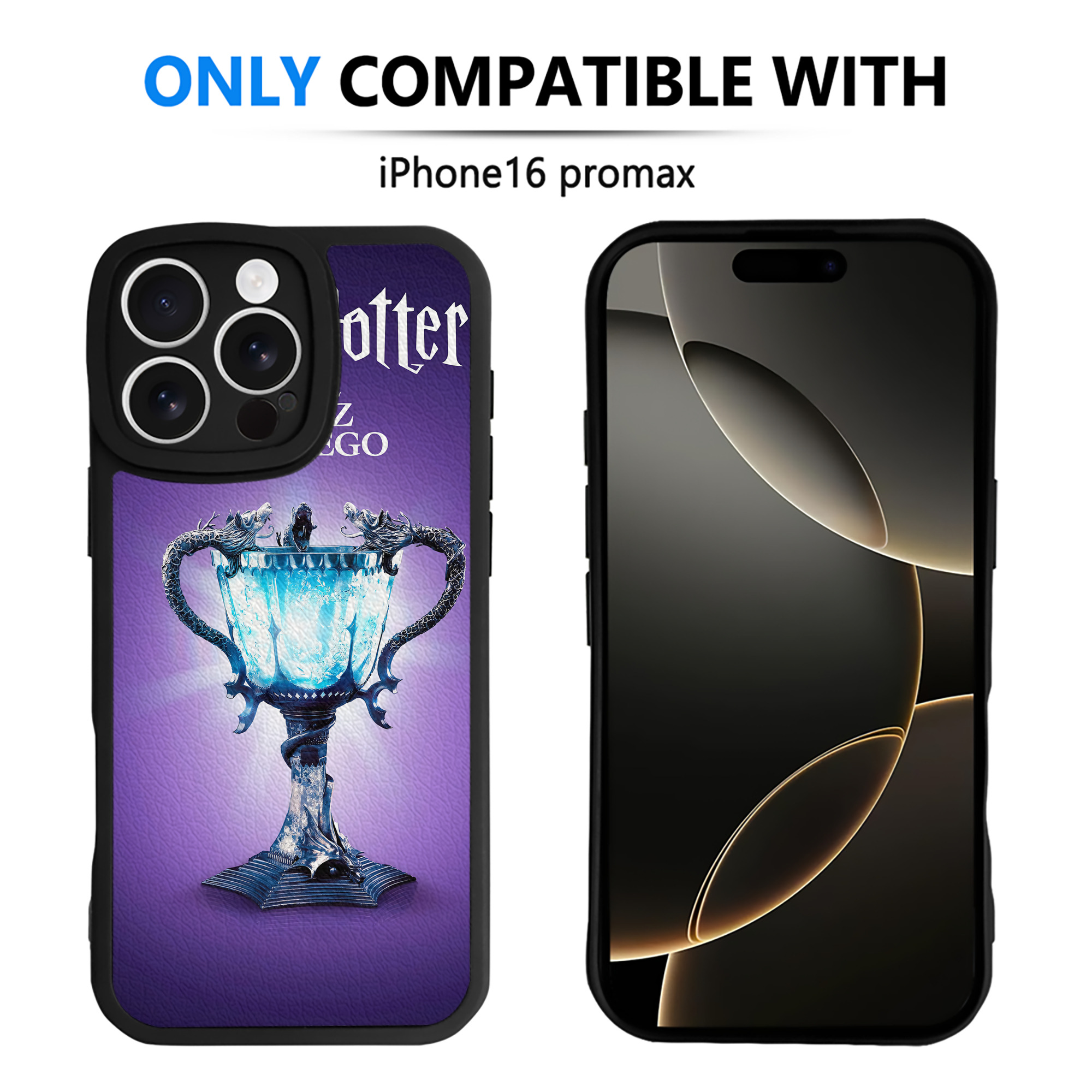 （画像用） Harry Potter ハリー・ポッターシリーズ 【iPhone 16シリーズ対応】シリコンスマホケース（レザー調） 材質：シリコン
